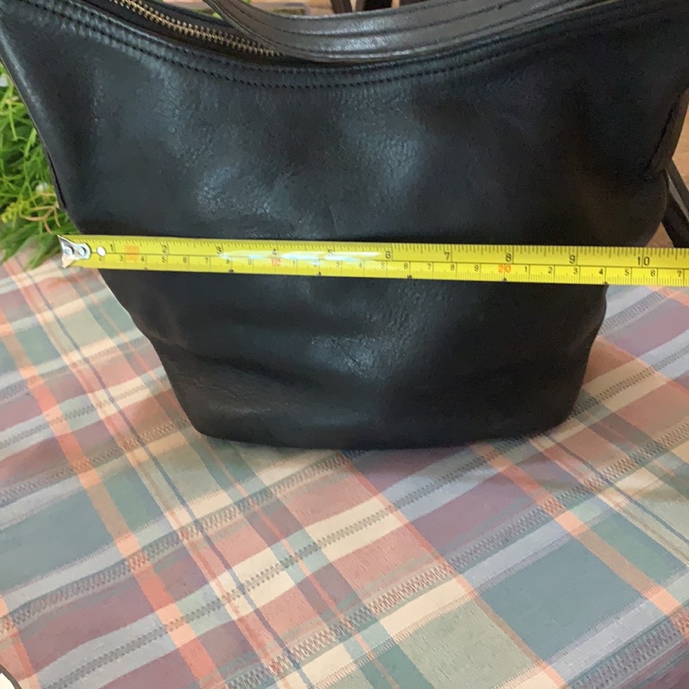Coach Black Leather Hobo Shoulder Bag - Picture 8 of 9